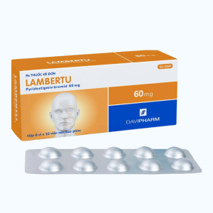 Viên nén Lambertu 60mg Davipharm điều trị bệnh nhược cơ (6 vỉ x 10 viên)