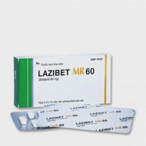 Viên giải phóng có kiểm soát Lazibet MR 60mg Bidiphar trị đái tháo đường type 2 (2 vỉ x 15 viên)
