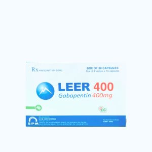 Viên nang LEER 400MG trị động kinh, viêm dây thần kinh (3 vỉ x 10 viên)