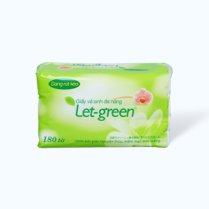 Khăn giấy LET GREEN 2 lớp (180 tờ)