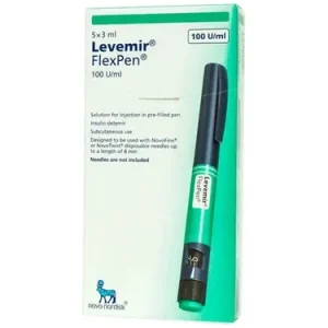 Dung dịch tiêm Levemir FlexPen điều trị đái tháo đường (5 bút x 3ml)
