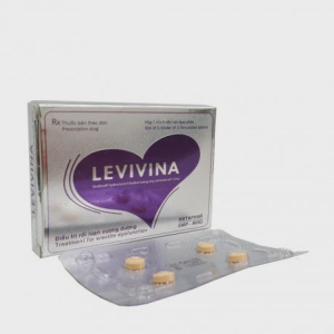 Viên nén bao phim Levivina 10mg rối loạn cương dương (1 vỉ x 4 viên)