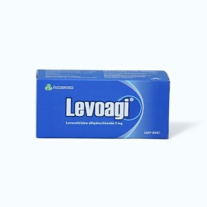 Viên nén Levoagi 5mg điều trị triệu chứng viêm mũi dị ứng, mày đay (6 vỉ x 10 viên)
