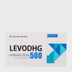 Viên nén Levodhg 500mg điều trị nhiễm khuẩn (3 vỉ X 10 viên)