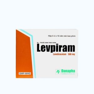 Viên nén Levpiram 500mg điều trị động kinh (5 vỉ x 10 viên)