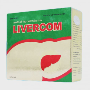Viên nang Livercom điều trị viêm gan, xơ gan (12 vỉ x 5 viên)