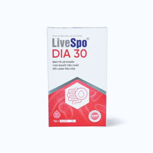Dung dịch LIVESPO Dia 30 bổ sung men vi sinh hỗ trợ giảm tiêu chảy cấp, rối loạn tiêu hóa (10 ống)