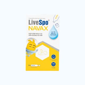 Dung dịch vệ sinh tai mũi họng LiveSpo Navax Cho Trẻ sơ sinh & Trẻ Em (Hộp 10 ống x 4ml)