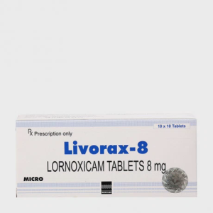 Viên nén Livorax 8mg kháng viêm, giảm đau cơ xương khớp, viêm khớp dạng thấp (10 vỉ x 10 viên)