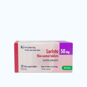 Viên nén bao phim Lorista 50 điều trị tăng huyết áp (2 vỉ x 14 viên)