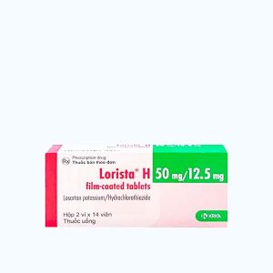 Viên nén bao phim Lorista H 50mg/12.5mg điều trị tăng huyết áp (2 vỉ x 14 viên)