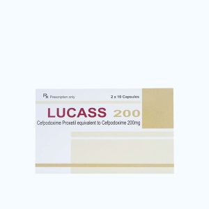 Viên nang Lucass 200mg kháng sinh điều trị nhiễm khuẩn (2 vỉ x 10 viên)