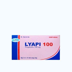 Viên nang Lyapi 100mg điều trị đau thần kinh và rối loạn lo âu (3 vỉ x 10 viên)