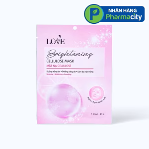 Mặt Nạ Brightening Cellulose Mask giúp làm mờ vết thâm, nám, dưỡng ẩm (25g)