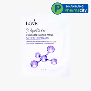 Mặt Nạ Peptide Collagen Essence Mask giúp ngăn ngừa lão hóa, dưỡng trắng da (23g)