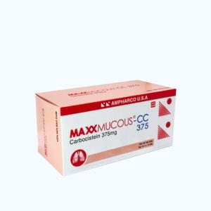 Viên nang Maxxmucous-CC 375mg tiêu nhầy, loãng đàm, giảm ho (hộp 100 viên)