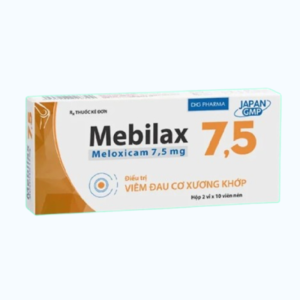 Viên nén Mebilax 7.5mg kháng viêm, giảm đau cơ xương khớp, viêm khớp dạng thấp (2 vỉ x 10 viên)