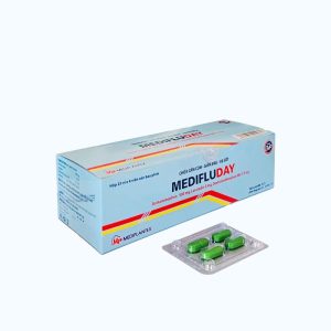 Viên nén Medifluday trị các triệu chứng ho cảm thông thường (25 vỉ x 4 viên)