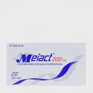 Viên nén Meiact 200mg kháng sinh điều trị nhiễm khuẩn (2 vỉ x 10 viên)