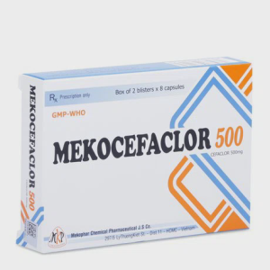 Viên nang cứng Mekocefaclor 500 điều trị nhiễm khuẩn (2 vỉ x 8 viên)