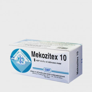 Viên nén bao phim Mekozitex 10mg điều trị viêm mũi dị ứng, mày đay (10 vỉ x 15 viên)