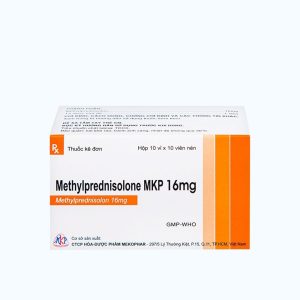 Viên nén Methyl prednisolone 16mg kháng viêm, trị viêm thấp khớp, chống dị ứng (10 vỉ x 10 viên)