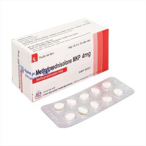 Viên nén Methylprednisolone 4mg kháng viêm, điều trị viêm thấp khớp, chống dị ứng (10 vỉ x 10 viên)