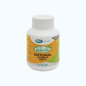 Viên uống MGWC Natural Vitamin E 400 IU (Hũ 30 Viên)