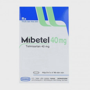 Viên nén Mibetel 40mg điều trị tăng huyết áp (3 vỉ x 10 viên)