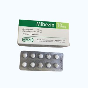 Viên nén Mibezin 10mg Hasan phòng ngừa và điều trị kẽm (5 vỉ x 10 viên)