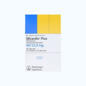 Viên nén Micardis Plus Tab 40mg/12,5mg điều trị tăng huyết áp (3 vỉ x 10 viên)