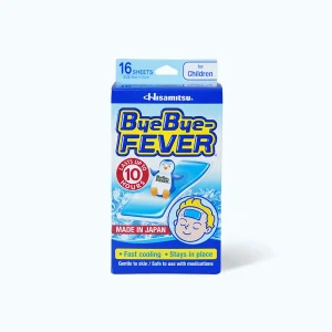 Miếng dán giảm sốt, hạ nhiệt nhanh Hisamitsu Bye Bye Fever (Gói 2 miếng)