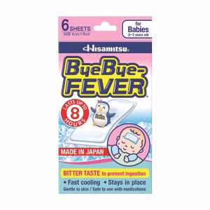 Miếng dán hạ sốt cho trẻ sơ sinh Hisamitsu Bye Bye-Fever (2 miếng/gói)