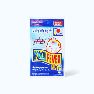 Miếng dán hạ sốt trẻ em Kool Fever (Hộp 8 gói x 2 miếng)