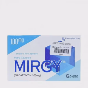 Viên nang cứng Mirgy 100mg thuốc trị đau do bệnh lý thần kinh (1 vỉ x 10 viên)