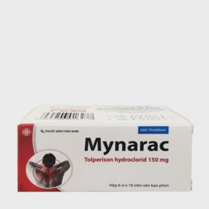 Viên nén Mynarac 150mg điều trị các chứng co cứng cơ sau đột quỵ ở người lớn (6 vỉ x 10 viên )