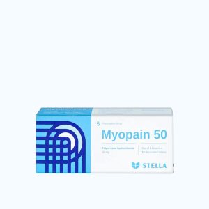 Viên nén Myopain 50mg điều trị triệu chứng co cứng sau đột quỵ ở người lớn (5 vỉ x 10 viên)