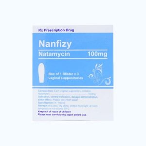 Viên đặt âm đạo Nanfizy100mg điều trị nhiễm nấm phụ khoa (1 vỉ x 3 viên)