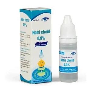 Nước muối Natri Clorid 0,9% khô mắt, rửa mắt, vệ sinh mũi (chai 10ml)