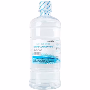 Nước muối Natri Clorid 3/2 dùng súc miệng và rửa vết thương (chai 500ml)