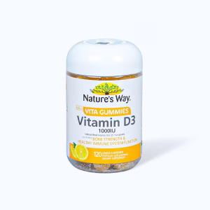 Viên nhai Nature's Way Adult Vita Gummies Vitamin D3 hỗ trợ hấp thu canxi (Hộp 120 viên)