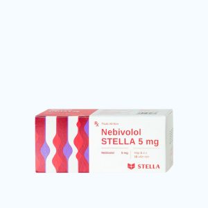 Viên nén Nebivolol STELLA 5mg điều trị tăng huyết áp (Hộp 50 Viên)