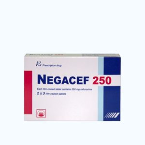 Viên nén Negacef 250mg kháng sinh điều trị nhiễm khuẩn (2 vỉ x 5 viên)