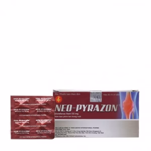 Viên nén Neo-Pyrazon điều trị viêm và giảm đau khớp, chấn thương (25 vỉ x 4 viên)