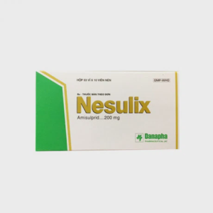 Viên nén Nesulix 200mg trị rối loạn cấp tính, mạn tính trong tâm thần phân liệt (3 vỉ x 10 viên)