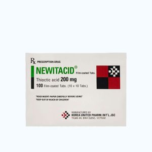 Viên nén Newitacid 200mg hỗ trợ điều trị rối loạn cảm giác, giải độc gan (10 vỉ x 10 viên)