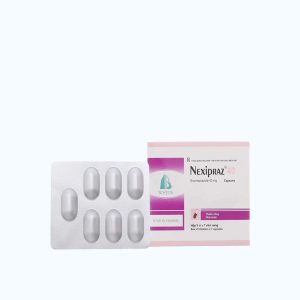 Viên nang NEXIPRAZ 40MG điều trị viêm loét thực quản do trào ngược, tăng tiết acid (5 vỉ x 7 viên)