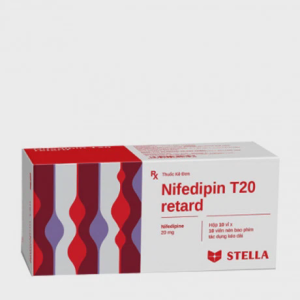 Viên nén Nifedipin T20mg retard điều trị tăng huyết áp, đau thắt ngực (10 vỉ x 10 viên)