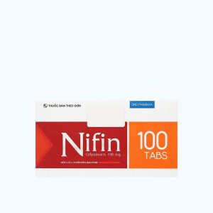 Viên nén Nifin 100mg DHG kháng sinh điều trị nhiễm khuẩn (2 vỉ x 10 viên)
