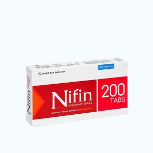 Viên nén Nifin 200mg DHG kháng sinh điều trị nhiễm khuẩn (2 vỉ x 10 viên)